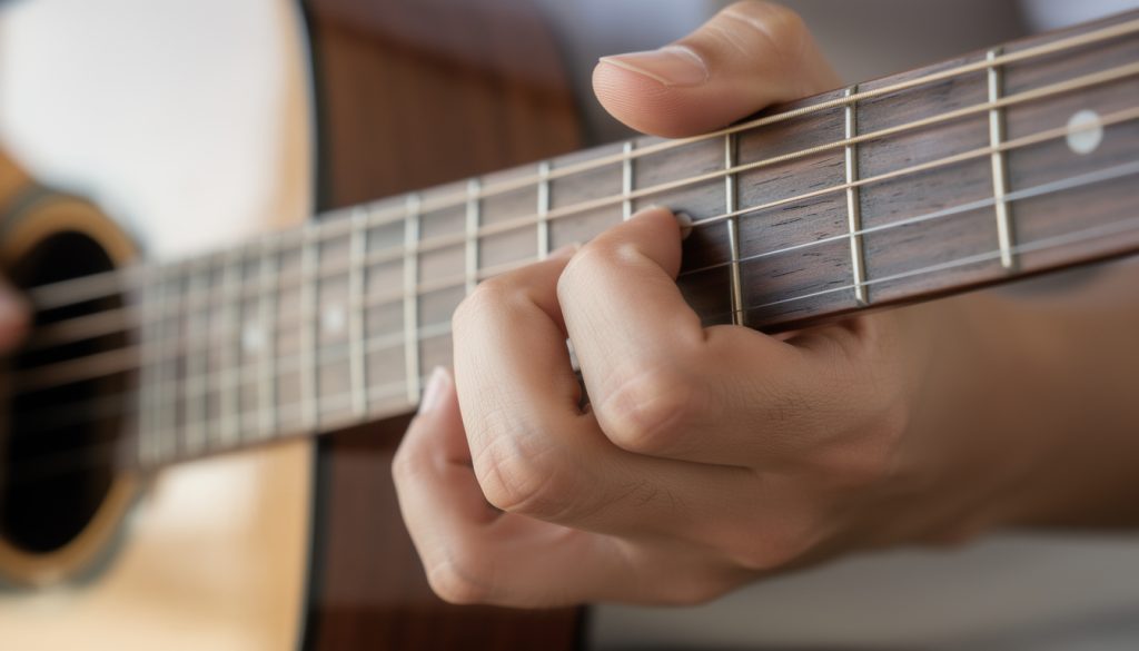 découvrez comment positionner correctement vos doigts sur le manche de guitare pour améliorer votre jeu et progresser rapidement, avec des conseils adaptés aux débutants.