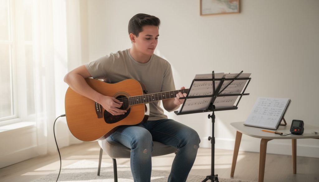 Les meilleurs exercices de guitare pour débutant