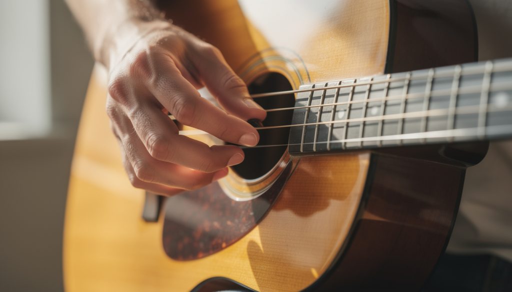 Exercices pour travailler la main droite à la guitare