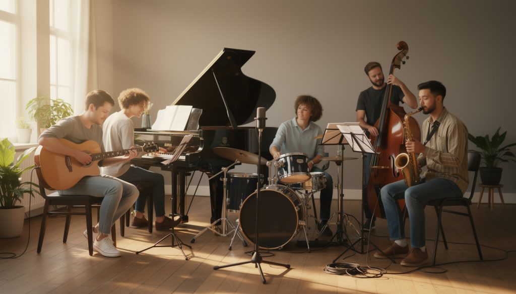 Les instruments de musique pour jouer en groupe
