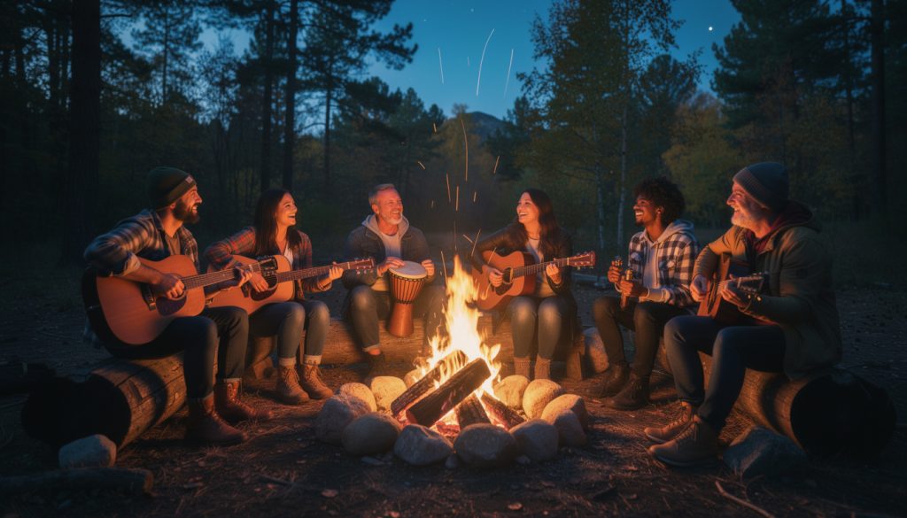 Comment jouer une chanson en rythme feu de camp