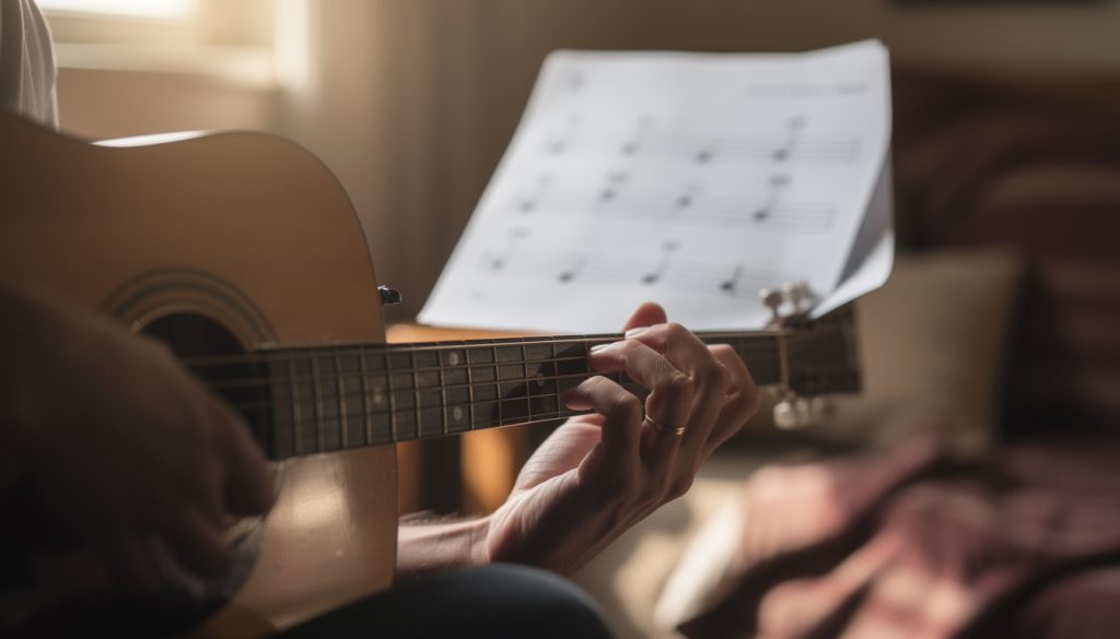 Comment lire les accords au-dessus des paroles