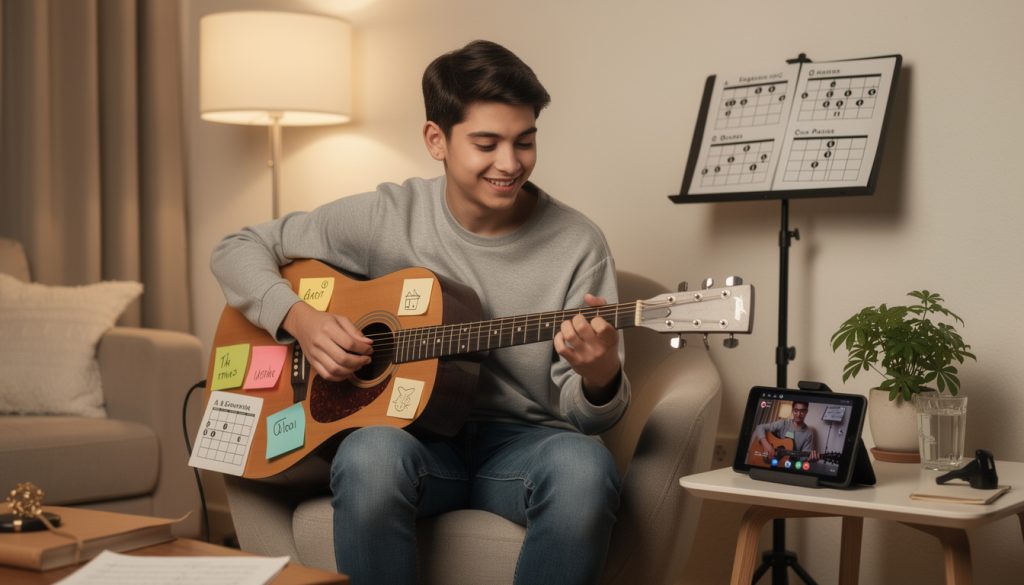 Comment progresser à la guitare sans solfège