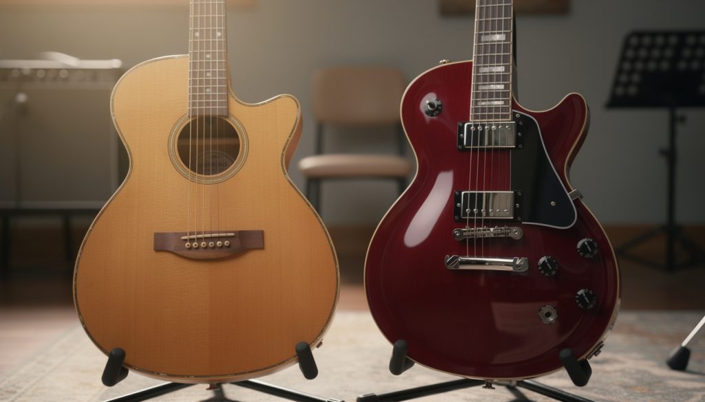 Guitare acoustique ou électrique pour débuter