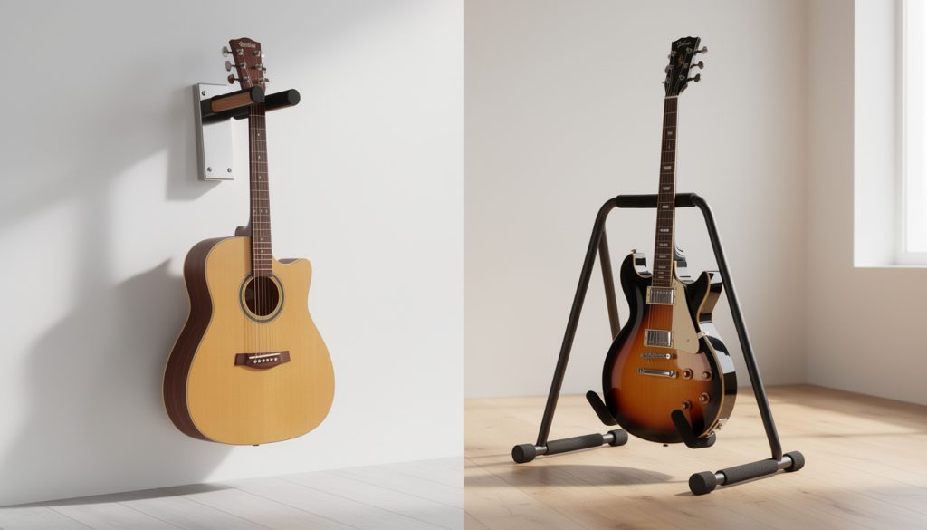 Support mural ou support au sol pour guitare