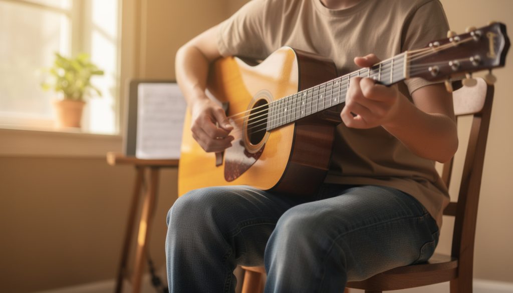 Comment jouer du folk à la guitare débutant