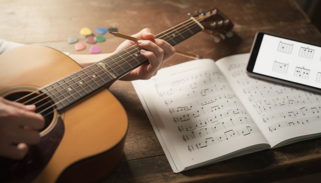 Comment passer d’une tablature à des accords