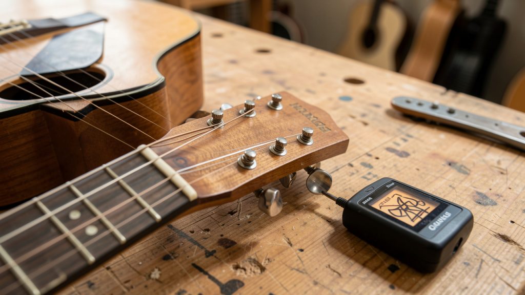 Guitare accordée mais sonne faux en Sol : que vérifier ?