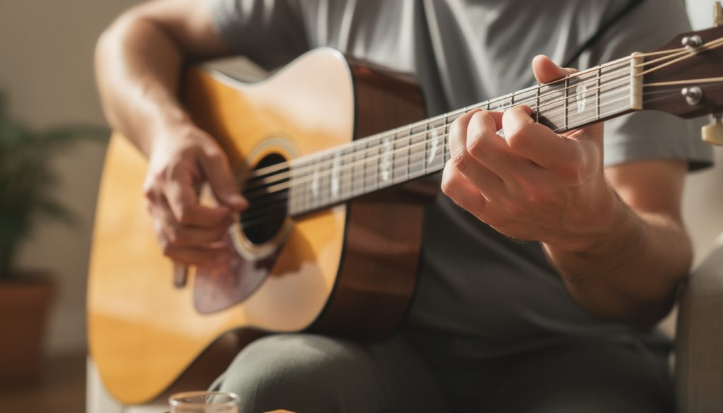 Les premiers gestes à maîtriser à la guitare